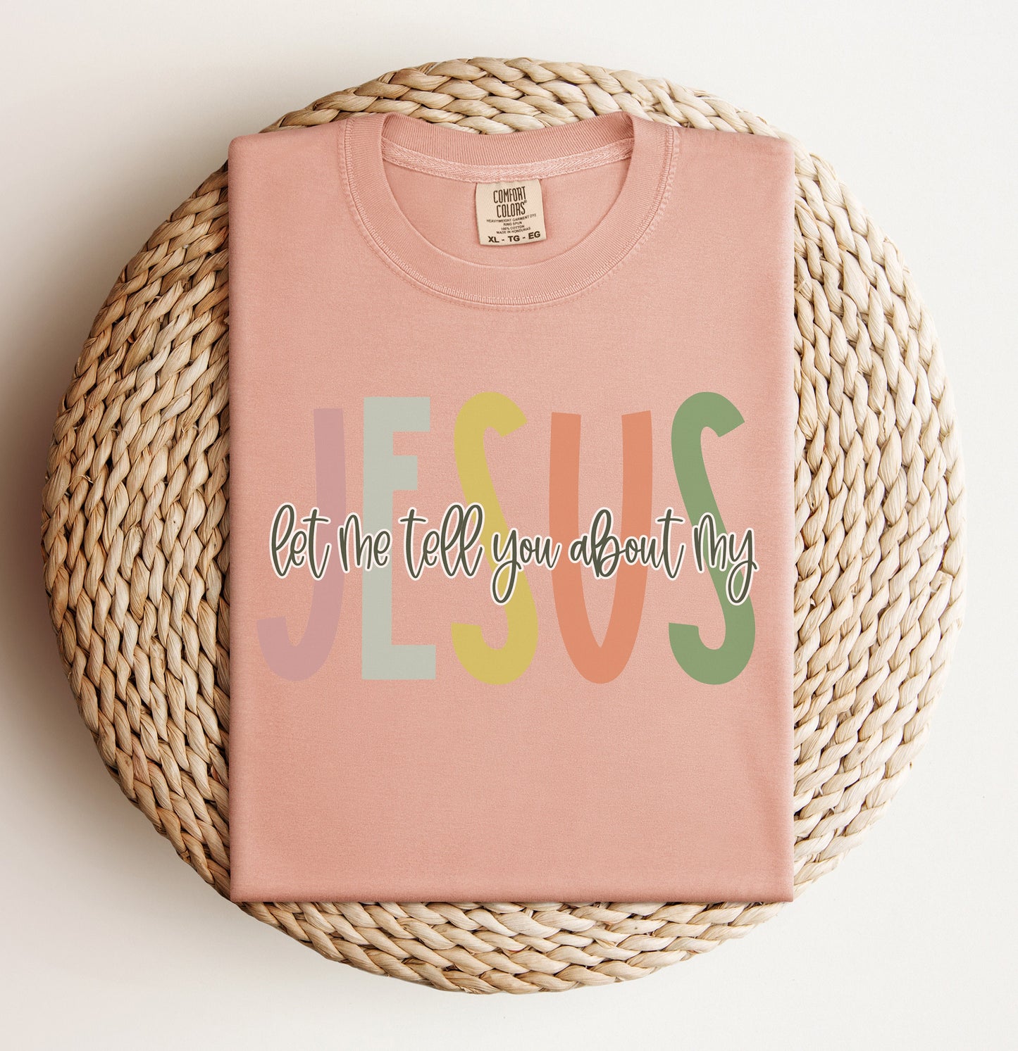 Comfort Colors Jesus Graphic T-shirt, Religious Faith Tee