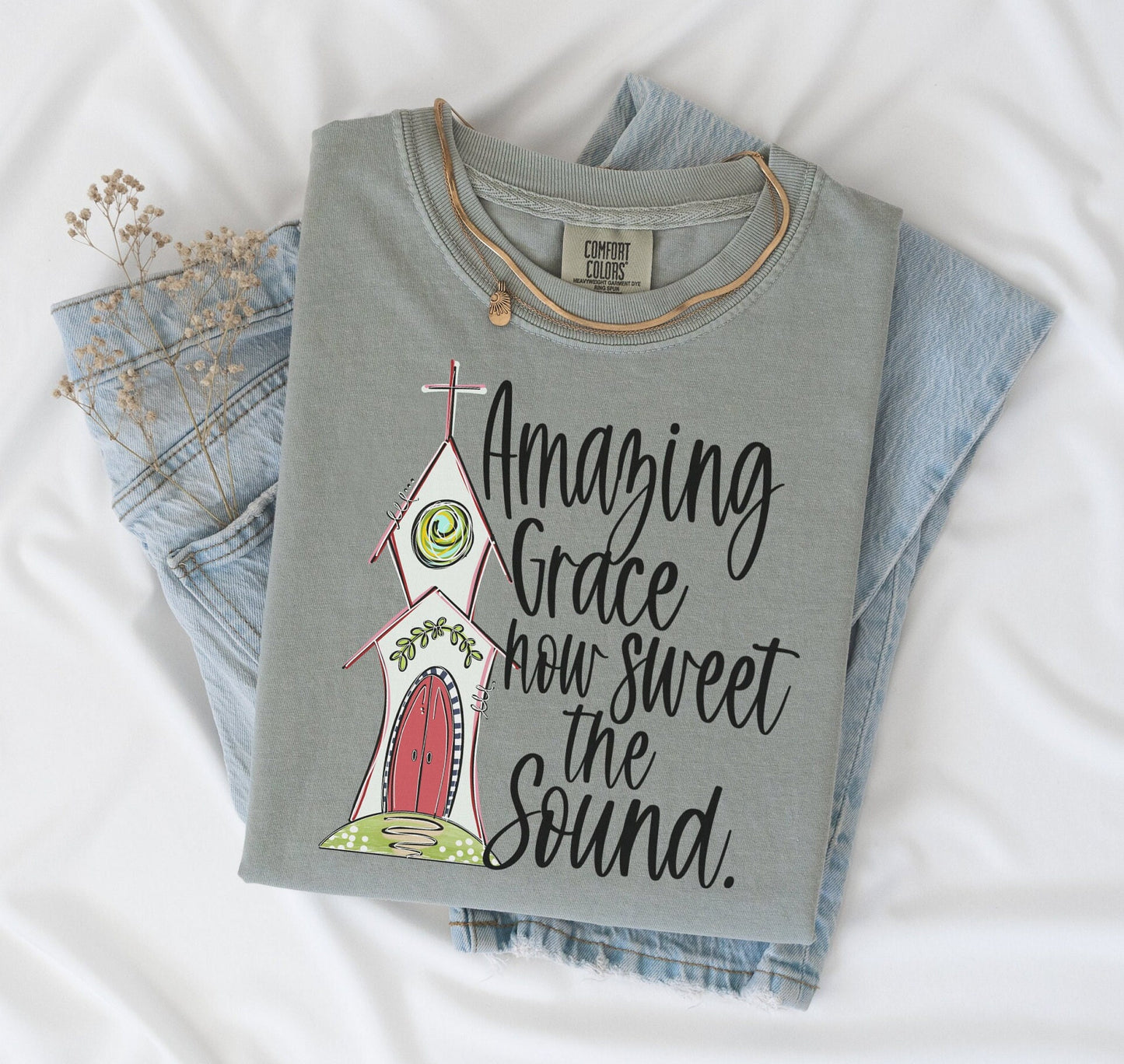 Grace Christian T-Shirt, Comfort Colors Garment-Dyed Tee