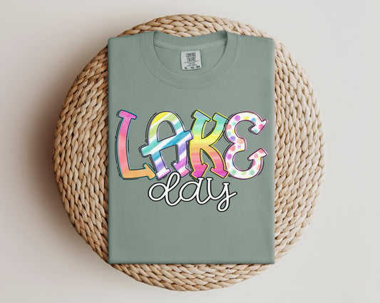 Lake Days T-shirt on Comfort Colors Bay, women's, summer, lake, fun