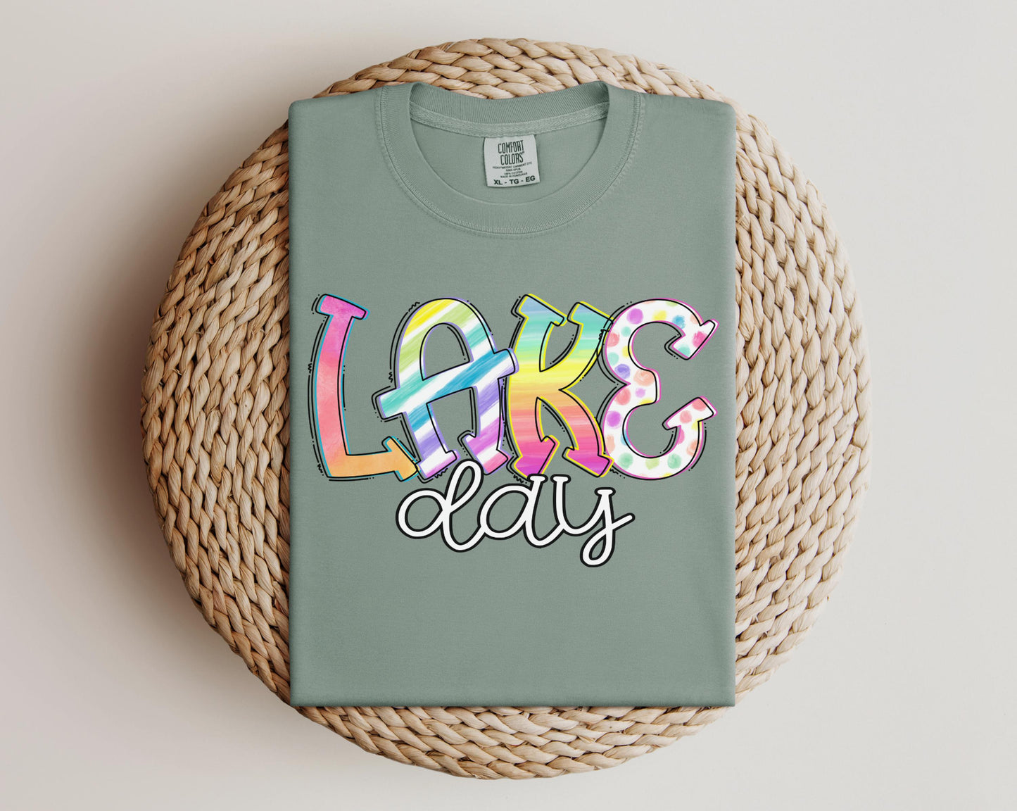 Lake Days T-shirt on Comfort Colors Bay, women's, summer, lake, fun