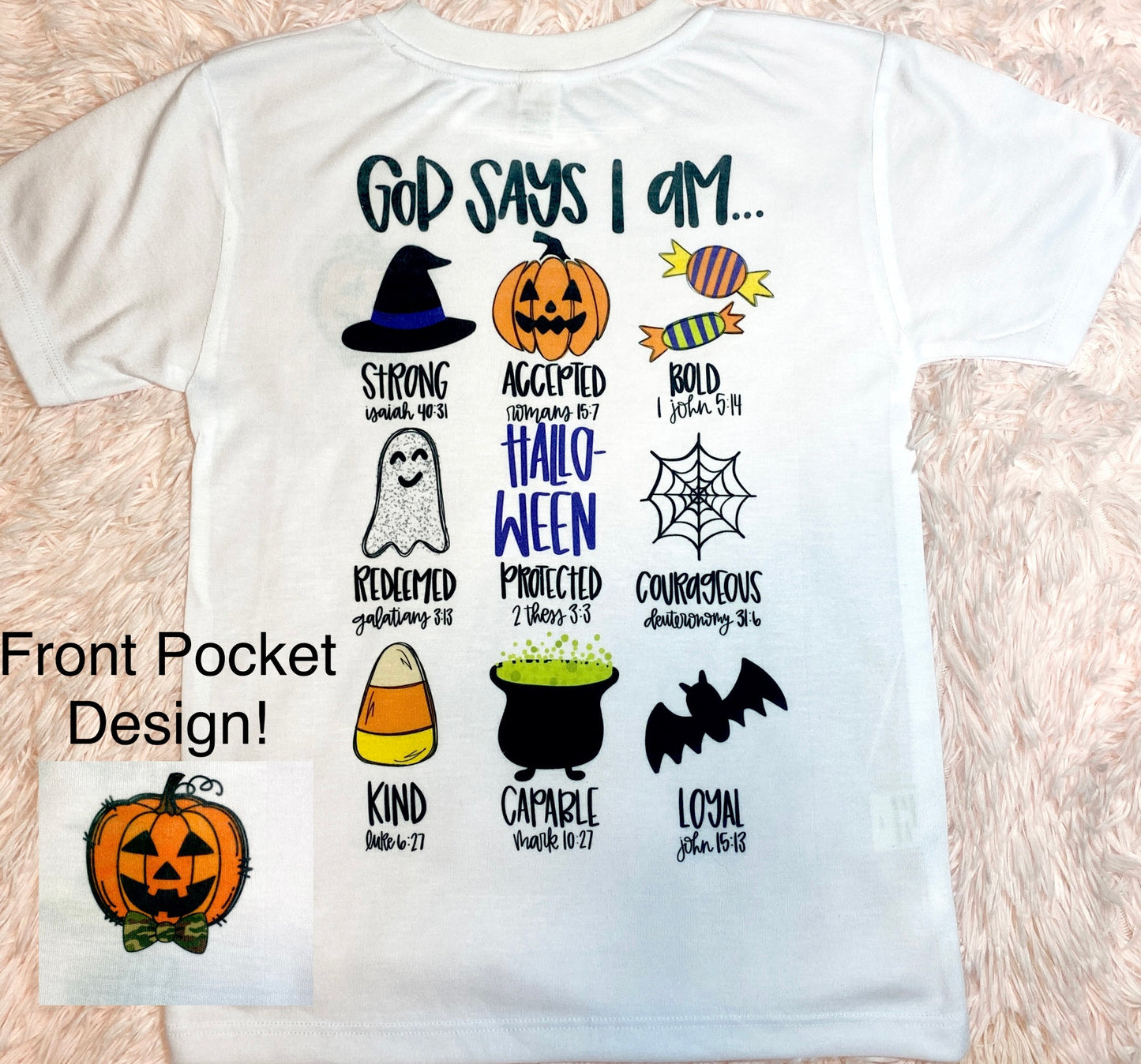 God Says I AM...HALLOWEEN SHIRTS, kids shirts, halloween, christian fall