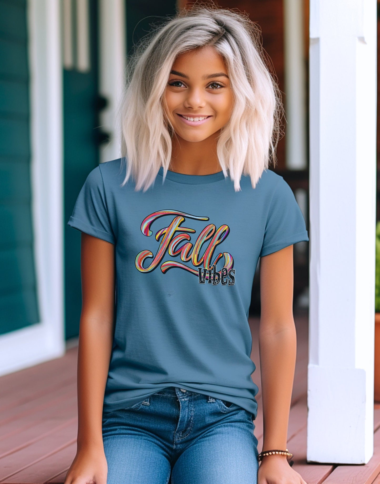 FALL VIBES kids shirt, Adorable fall design