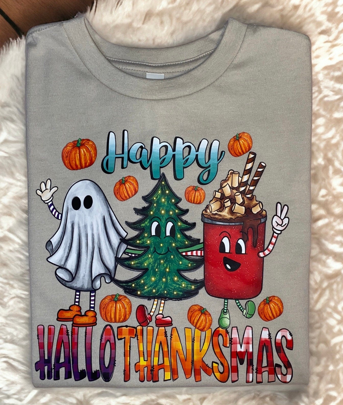 HAPPY HALLOTHANKSMAS Youth Shirt, Toddler and Youth Sizes