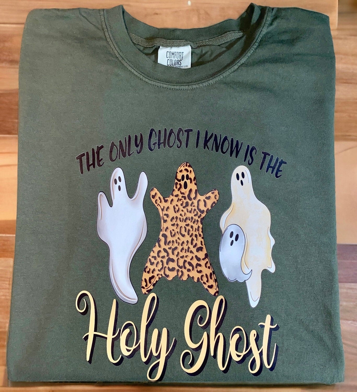 Only Ghost I know is the HOLY GHOST, Fall Christian T-Shirt